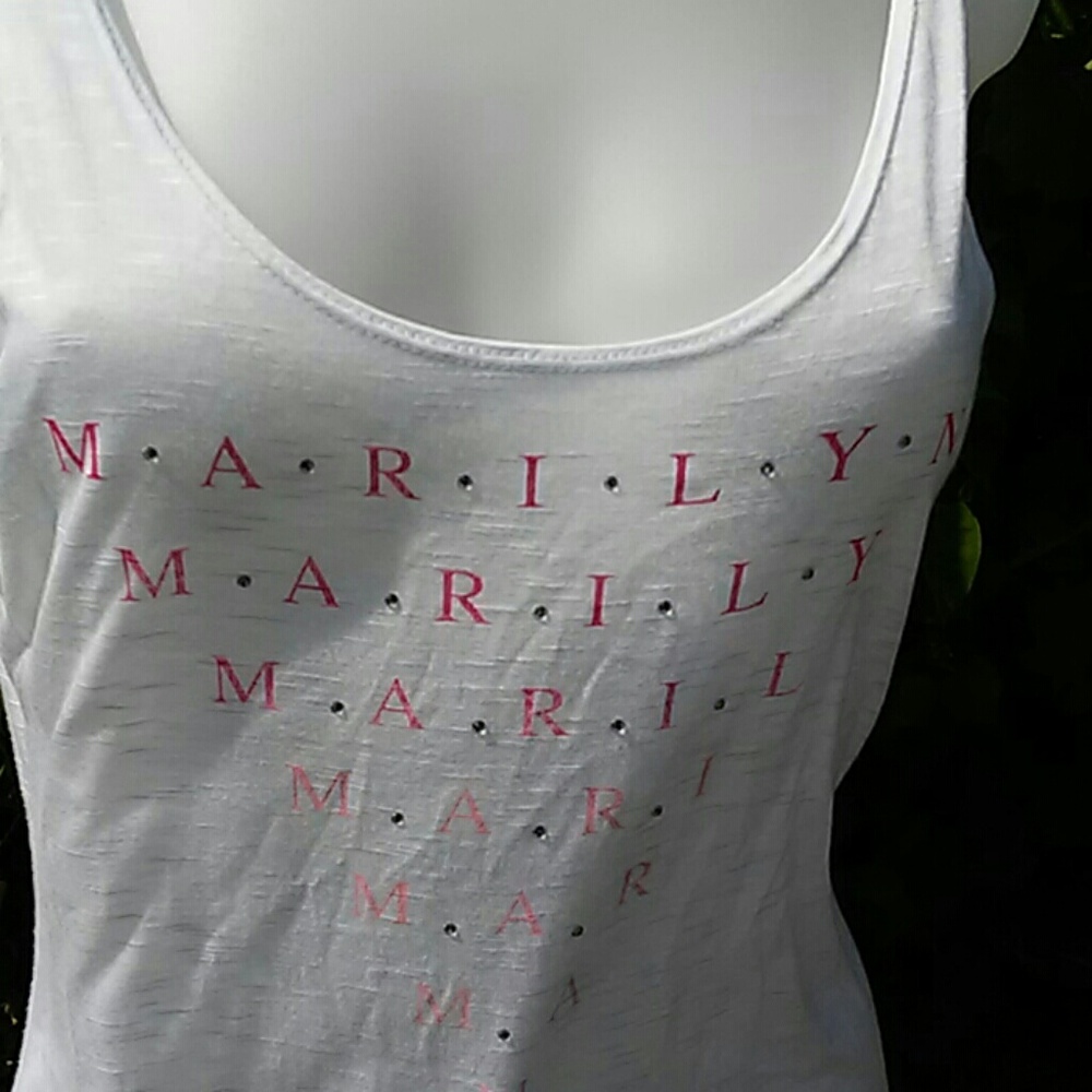 MARILYN MONROE White Tank Top NWT